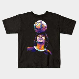 Diego Maradona WPAP style Kids T-Shirt